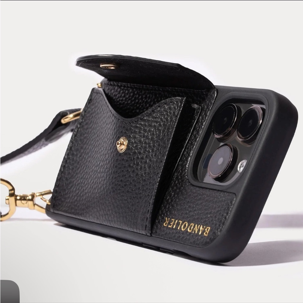 Bandolier Black Leather Phone Crossbody
For 15 pro max - Picture 3 of 14